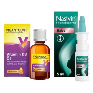 Vigantolvit Vitamin D3 öl – 500 i.E. pro Tropfen 10 ml + Nasivin