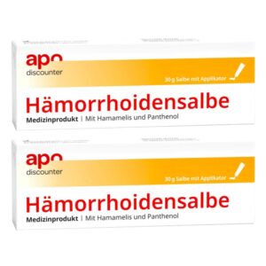 Hämorrhoidensalbe mit Hamamelis und Panthenol von apodiscounter