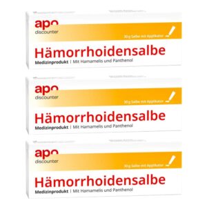 Hämorrhoidensalbe mit Hamamelis und Panthenol von apodiscounter