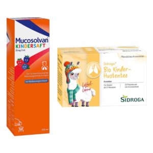 Mucosolvan Kinder Hustensaft 250ml & Sidroga Kinder-Hustentee