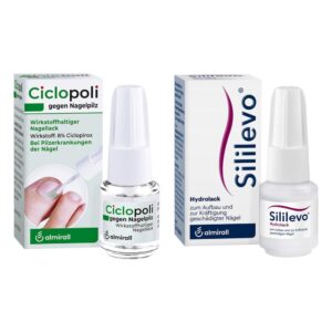 Ciclopoli gegen Nagelpilz (6.6 ml) + Sililevo Nagellack (3.3 ml)