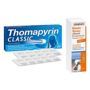 Thomapyrin Classic (20stk) und Nasenspray ratiopharm (15ml)