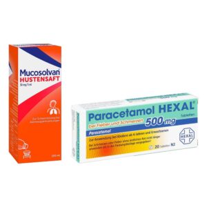 Mucosolvan Hustensaft (100ml) + HEXAL Paracetamol 500mg (20stk)