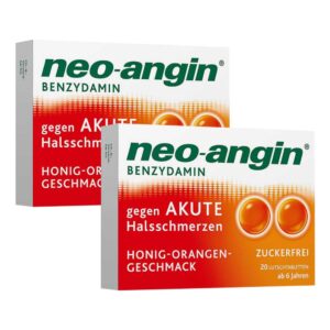 Neo Angin Benzydamin gegen akute Halsschmerzen Honig-Orangengesc