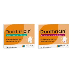 Dorithricin Halstabletten Classic (20stk) und Waldbeere (20stk)