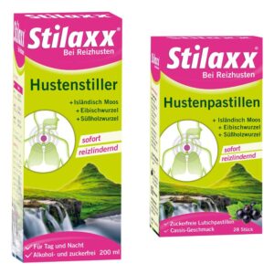 Stilaxx Hustenstiller (200 ml) & Hustenpastillen (28 stk)