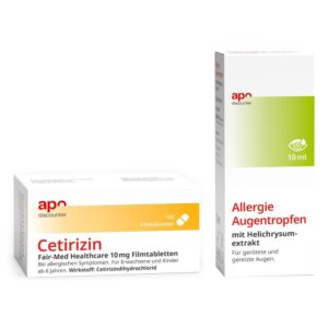 Cetirizin 10 mg + Allergie Augentropfen von apodiscounter