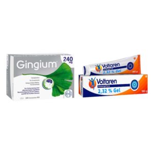 Gingium 240 mg Fta 120 stk + Voltaren Schmerzgel forte 180 g