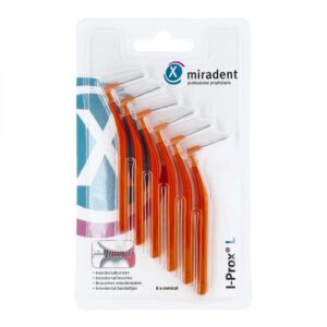 Miradent Interdentalbürste I-prox L 0,8 mm orange