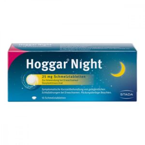 Hoggar Night 25 mg Doxylamin Schlaf-Schmelztabletten