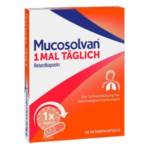 MUCOSOLVAN 1x täglich Retardkapseln Schleimlöser bei Husten