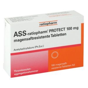 Ass ratiopharm Protect 100 mg magensaftresistent Tabletten