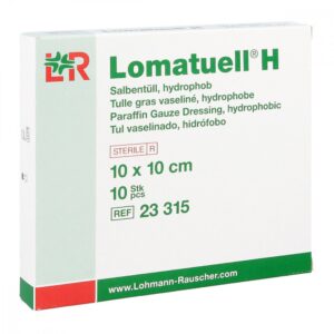 Lomatuell H Salbentüll 10×10 cm steril