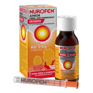 Nurofen Junior Fieber- und Schmerzsaft Erdbeer 40 Mg/ml