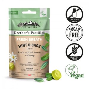 SwissHerbs Gretherâs Pastilles Fresh Breath – Minze & Salbei