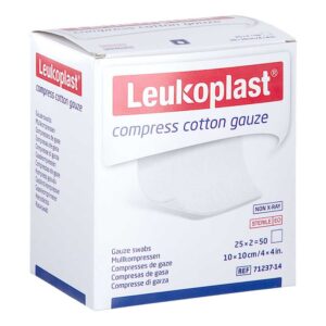 Leukoplast Compress Cotton Gauze St.10x10cm 12f