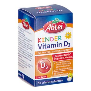 Abtei Kinder Vitamin D3 Schmelztabletten