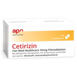 Cetirizin 10 mg Allergie Tabletten von apodiscounter