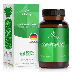 Calciumcitrat 1000 Mg Kalzium hochdosiert Kapseln