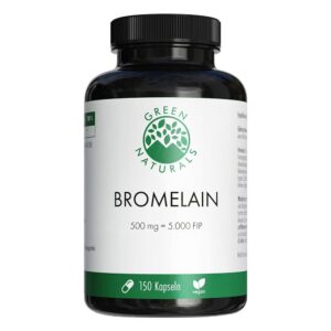 GREEN NATURALS Bromelain 500 mg vegan mit 5000 FIP