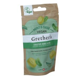 Grethers Vegan Fresh Breath Mint & Sage Pastillen