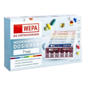 Wepa Medikamentendosierer 7 Tage Regenbogen/UV-Schutz+