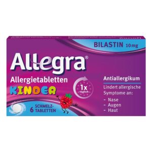 AllegraÂ® Allergietabletten für Kinder â Schmelztabletten