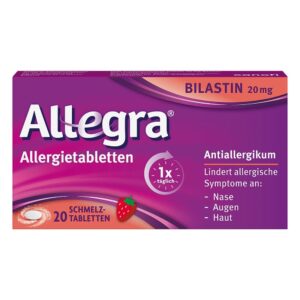 AllegraÂ® Allergie & Heuschnupfen Schmelztabletten mit Bilastin