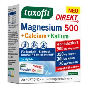 taxofitÂ® Magnesium 500 + Calcium + Kalium DIREKT