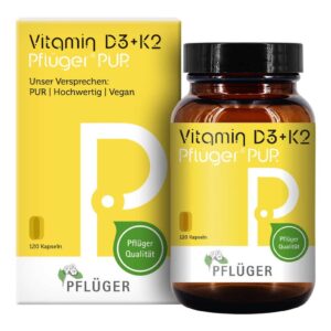 Vitamin D3+K2 Pflüger PUR 1.000 I.E./75 mg Kapseln